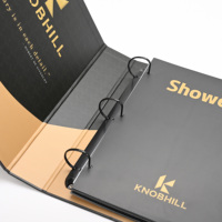Carpeta con Anillas en D Personalizada, 8 Pestañas de Índice, 39 Páginas de Folletos a Doble Cara, Impresión Digital UV para OEM/Venta al por Mayor