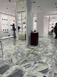 Natural Verde Luana <span class=keywords><strong>Marmol</strong></span> Cipollino Ondulato Mármol Majestuoso Océano Púrpura Paisaje Verde Serpentina Losa Azulejo Encimera - Product Image 6