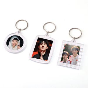 X48 Manufacturer Acrylic Blank <b>Custom</b> Logo Light <b>Keychains</b> for Promotion Lightweight Plastic Key Chains - Product Image 3