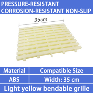Grille de drainage de <span class=keywords><strong>piscine</strong></span>, grille de trop-plein, grille de gouttière, grille d'eau en plastique à un seul trou, antidérapante, dentelée, rotative et modulable - Product Image 3