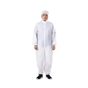 Washable Clean Room Anti-static Clothing Cleanroom ESD Reusable Clothing Accept Logo Print
