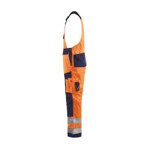 BLAKLADER - 266018115389C150 Pantalones con pechera de alta visibilidad Naranja/Azul marino-EAN 7330509772706 ROPA DE TRABAJO DE LA HI-VIS - Product Image 4
