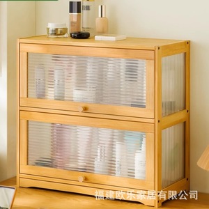 Customized desktop storage <b>boxes</b>, cabinets, <b>tea</b> set display cabinets, tableware and cosmetics storage cabinets, kitchen shelves - Product Image 1