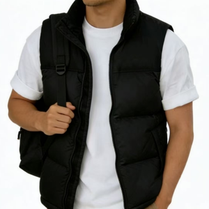 Chaleco <span class=keywords><strong>sin</strong></span> Mangas de Moda <span class=keywords><strong>North</strong></span> <span class=keywords><strong>Face</strong></span> para <span class=keywords><strong>Hombre</strong></span> (Gilet) Chaleco Ligero NEGRO para Invierno y Otoño Bordado <span class=keywords><strong>North</strong></span> - Product Image 3