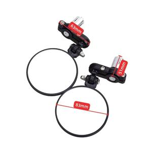 Rétroviseurs universels pour moto - Rétroviseur latéral pliable rond de 3 pouces pour extrémité de guidon - Product Image 3