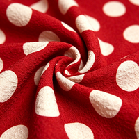Robe de soirée décontractée moulante en mousseline respirante à pois rouges, col en V, sans manches, longueur genou, taille naturelle, pour femme