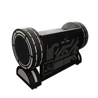 Cabine DJ mobile en métal personnalisée avec éclairage LED pour les boîtes de nuit, Thanksgiving, Noël, Nouvel An - Nouveautés