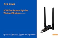 Antenas duales USB WIFI WLAN adaptador dongle Red de PC 600Mbps Alta velocidad amplio rango inalámbrico USB WIFI