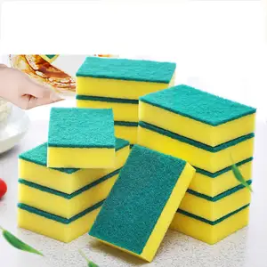 Best Price Kitchen Clean Sponges Non-Scratch Dish Scrub Sponges Reusable Dishwashing Scouring Sponge Pads