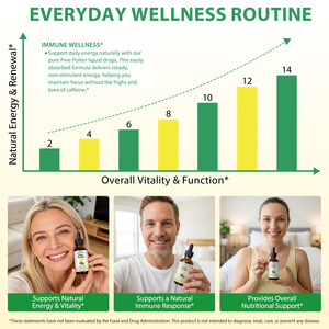 SOLOTREE Tetes Cairan Serbuk Sari Pinus Energi Alami, Menyeimbangkan Hormon, Meningkatkan Dukungan Nutrisi Secara Keseluruhan, Tetes Cairan Serbuk Sari Pinus - Product Image 6