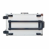 Outil de présentation d'attache-démo dur OEM personnalisé en aluminium Valise de chariot d'équipement robuste avec rembourrage en mousse EVA