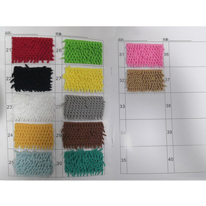 100 % Polyester Mikrofaser kleiner Chenille-Blumenträger Flechtung Strick Reinigung Stoff für Mopp und Matte - Product Image 6