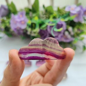 Venta al por mayor natural colorido cristal ornamento energía curación piedra caramelo fluorita nube para regalos Decoración - Product Image 2