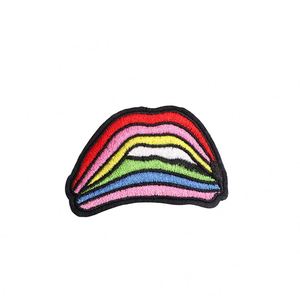 Patchs thermocollants personnalisés en chenille brodée 3D avec logo pour chemises, écussons écologiques en tissu tissé pour vêtements, vente en gros, pour chapeaux de créateur - Product Image 4