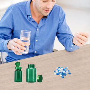 ขวดยาพลาสติกเกรดยาปรับแต่งสีได้ขวดบรรจุยาเม็ดพร้อมฝาปิดสำหรับเด็ก - Product Image 2