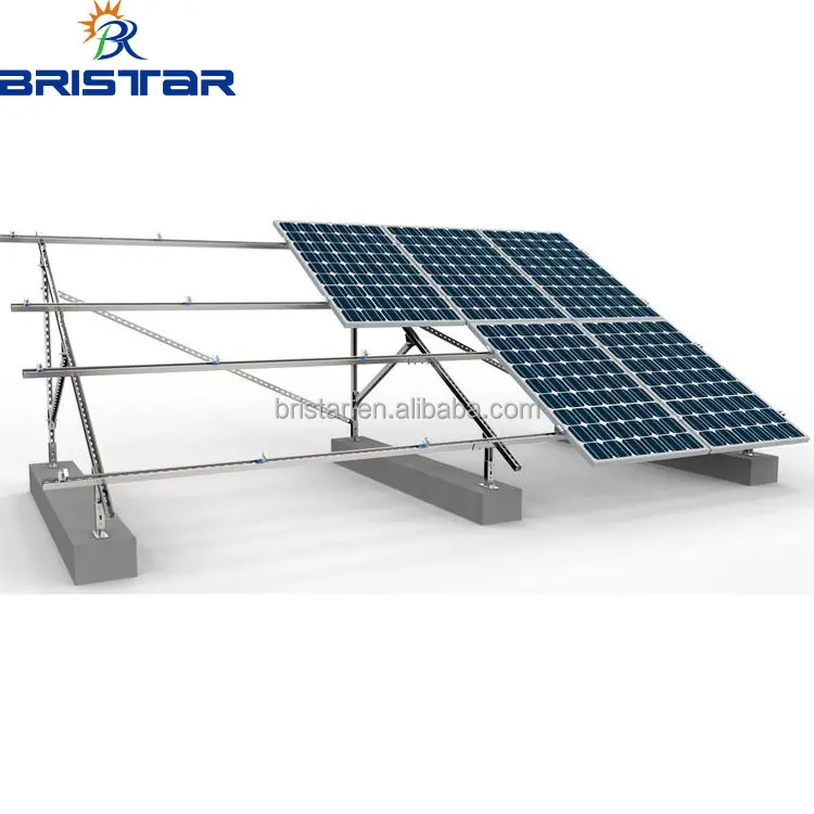 BRISTAR Solar Kit Cost Effective Panel Mounting Racking Portable Aluminum Bracket for Mount