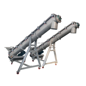 Dzjx Ls T Hanger Lager <span class=keywords><strong>219Mm</strong></span> Aangepaste U Trog Schachtloze Vijzel Schroef Transportband Met Hopper Voor Modder Droge Mortel Cement - Product Image 1
