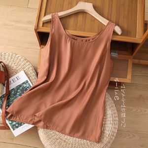 Cotton Linen Camisole Women Loose Sleeveless Top Solid Color Breathable Casual Summer Wear - Product Image 3