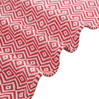 Serviettes de plage turques en coton biologique super doux en gros, serviettes de hammam à séchage rapide, écologiques, à motifs géométriques