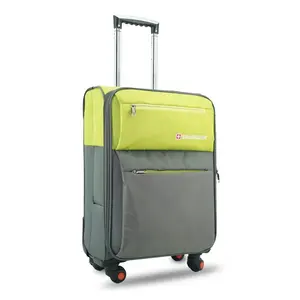 Custom Large Size Soft Fabric Big Suitcase Trolley Business Travel Bag 20 24 28 inch Bavul Luggage