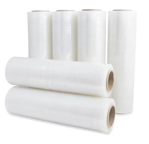 Good Quality Food Grade Packaging Stretch Cling Film <b>Shrink</b> Packaging <b>Plastic</b> Film Jumbo Roll Tape - Product Image 1