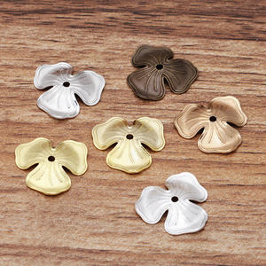 Qiyifeng มี<span class=keywords><strong>ทองเหลือง</strong></span>ดองและซักล้าง6สี16*2มม. ถาดดอกไม้ (07335) หมวกผู้หญิงสไตล์<span class=keywords><strong>โบราณ</strong></span>อุป<span class=keywords><strong>ก</strong></span>รณ์ DIY เจ - Product Image 3