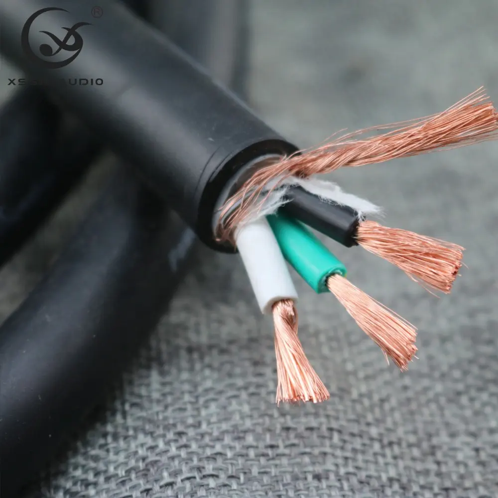 Kabel Daya Listrik Ekstensi YIVO XSSH Audio Video DIY Grosir Pemasok Cina 15Mm 3 Core Kabel Daya HIFI OFC