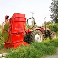 Tractor mounted forage harvester corn straw silage harvester for animals feed