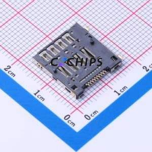 SMO-1640 SIM Card Connector SMD Connector Self-Return Type Micro SIM Card Card Holder 2.01mm - Product Image 2