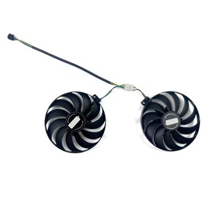 FDC10U12S9-C T129215SU 4Pin 95มม. เครื่องทำความเย็นแบบ GPU 5700XT RX5600XT DC 12V สำหรับ Asus Radeon <span class=keywords><strong>RX</strong></span> 5600 <span class=keywords><strong>5700</strong></span> <span class=keywords><strong>XT</strong></span> dual EVO <span class=keywords><strong>OC</strong></span> - Product Image 5