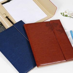 gift item leather filing multi pocket holder tripe folder organizer for documents a4 file holder