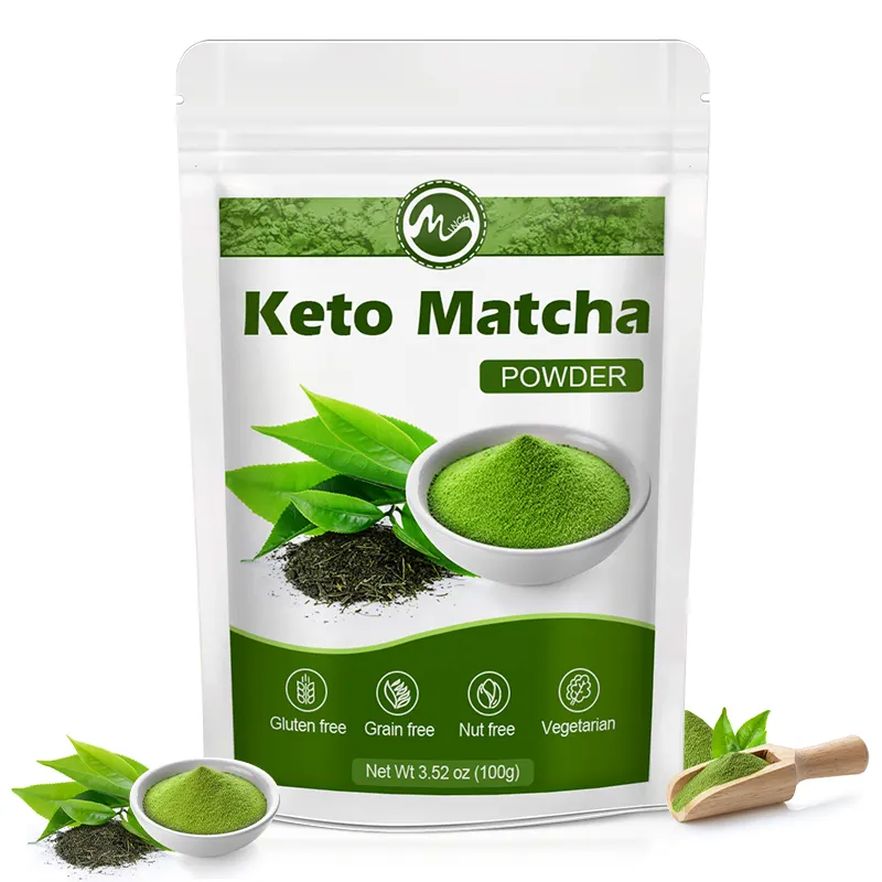 100g Matcha Trà xanh bột keto Matcha bột nhãn hiệu riêng