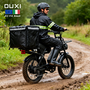 Bicicletta Elettrica da Montagna OUXI per Adulti, 250W 48V 30AH Batteria al Litio, Pneumatici Fat da 20'', Motore Posteriore da 750W, <span class=keywords><strong>E</strong></span>-Bike V8 Ultra Max - Product Image 1