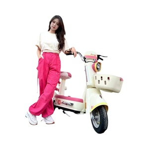 Household <b>Portable</b> and Small-sized Motorcycles Women's <b>Step</b>-Thru Ebike 350W 48V 40 Miles Removable Battery - Product Image 4