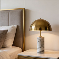 Lampe de table portable de luxe en marbre, rechargeable, avec interrupteur tactile, variateur d'intensité continu créatif, veilleuse pour table de chevet