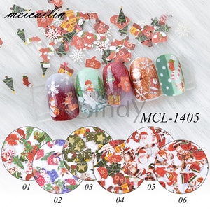 Nouvelles décorations d'ongles 3D, autocollants pour ongles de Noël, autocollants mignons de dessins animés, autocollants DIY, série sapin de Noël et <span class=keywords><strong>rennes</strong></span>. - Product Image 5