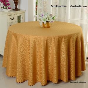 Mantel Redondo de Seda con Flores Rojas para Bodas, Compromisos y Restaurantes - Product Image 3