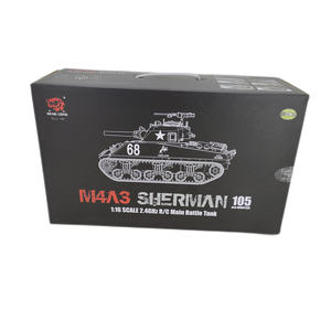 Heng Long 3898-<span class=keywords><strong>1</strong></span> Char d'assaut principal américain M4A3 <span class=keywords><strong>Sherman</strong></span> <span class=keywords><strong>1</strong></span>/<span class=keywords><strong>16</strong></span> 2.4G avec infrarouge, lumières, son et chenilles, char RC - Product Image 5