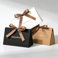 Boîte en papier kraft écologique et recyclable pour emballage cadeau, conteneur à emporter compostable, impression de logo personnalisée