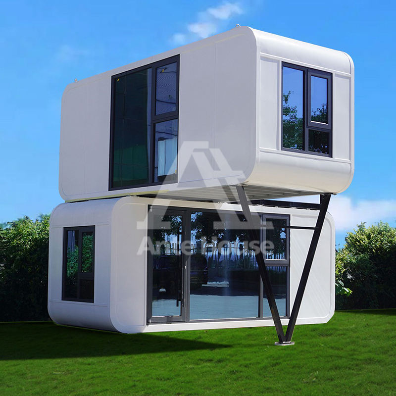 Apple Cabin Container House-Prefab Mobile Tiny Home with Sandwich Panel & Steel Modern Design Fast Install 20ft/40ft Sizes - Image 3