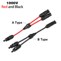 XIONGISOLAR DC600V Y-Branch 1000V1500V 2 a 1 conector 3P macho/hembra USB montaje de conector de Panel Solar para aplicación de energía