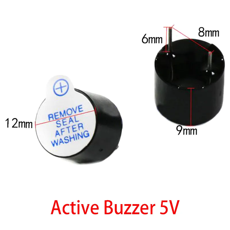 3V 5V 12V Actieve Zoemer Magnetische Lange Continue Pieptoon 12*9.5Mm Nieuw En Origineel Voor Arduino Mini Plug Speaker