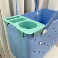 Organisateur de sac tendance amovible en EVA, étanche, pour sac de plage, avec porte-gobelet et emplacements pour téléphone, pour sacs à main