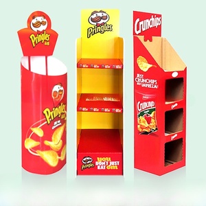 Tùy chỉnh siêu thị sóng các tông sàn hiển thị đứng Cookie hạt kẹo Snack sô cô la Khoai Tây Chip hiển thị đứng - Product Image 4