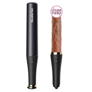 Top Selling 8 inch baseball bat dildos retractable vibration and heating function dildos for women