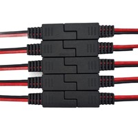 14AWG SAE قابس 2-دبوس موصل سريع 30-PVC تغلف 3A شحن سريع تمديد كابل جديلة التدريع الأسلاك الإلكترونيات