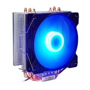 Nhà máy tùy chỉnh 120 mét máy tính làm mát không khí Fan 4 đồng Heatpipes RGB chiếu sáng CPU làm mát cho AMD Intel bóng 3pin 4pin nhôm - Product Image 4