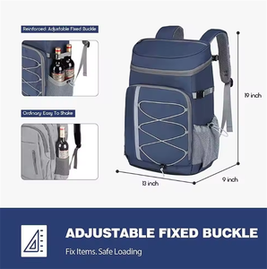 Sac à dos isotherme réutilisable, étanche et souple, personnalisé BSCI, pour le camping, la plage, la randonnée, les courses, le stockage réfrigéré - Product Image 6