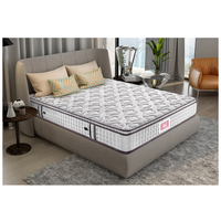 Matelas à ressorts ensachés avec latex 25 cm, tissu en coton, latex et fibre de coco, sous vide, fabriqué en Chine
