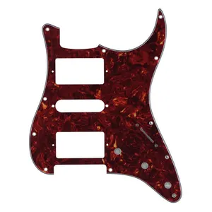 4Ply Red Tortoise ST Guitar Plates HSH Humbucker Guitar Pickguard for USA/Mexico Modern Standard ST Guitar